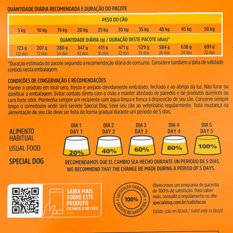 Ração Special Dog Premium Carne para Cães Adultos